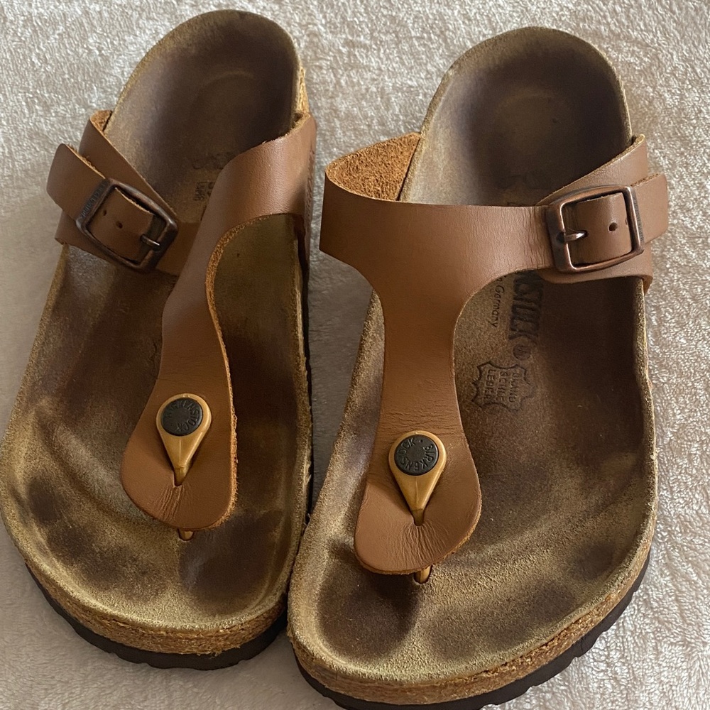 Birkenstock Brown Leather Sandals